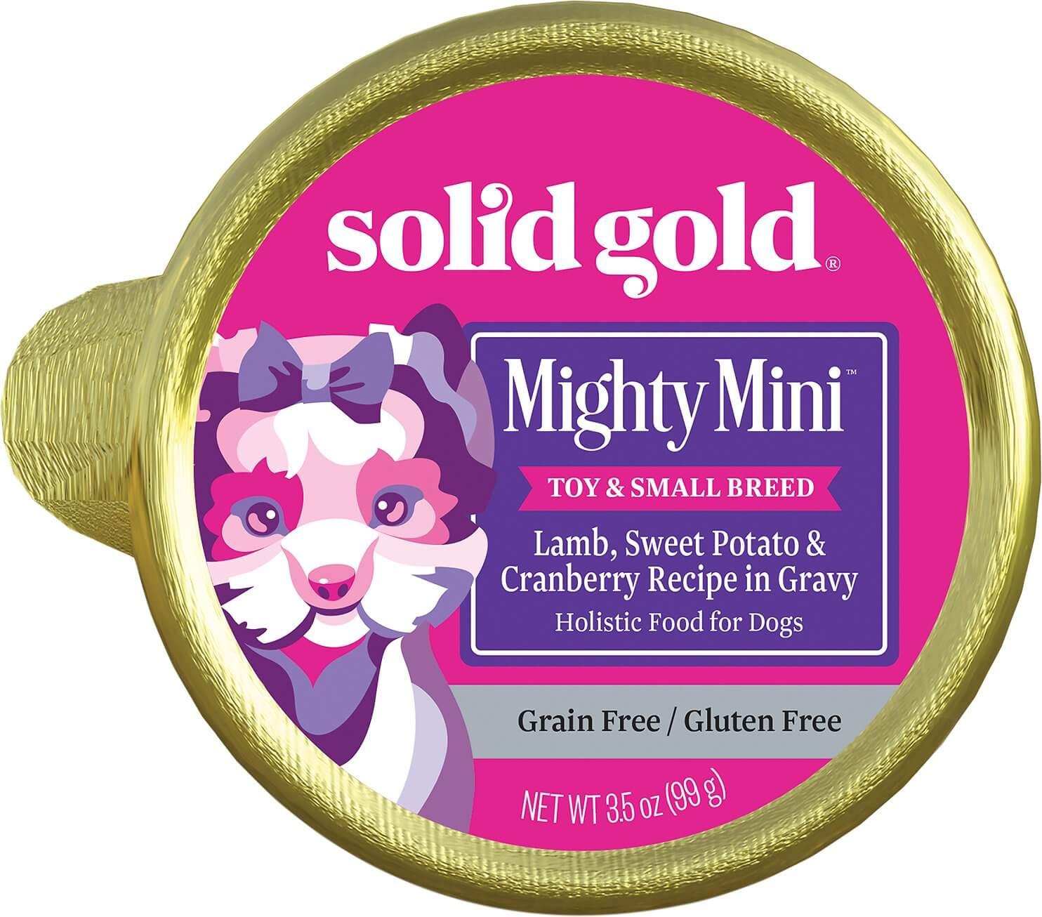 Best Small Breed Puppy Food: Solid Gold Grain-Free Mighty Mini Lamb, Sweet Potato & Cranberry  - Best Puppy Foods